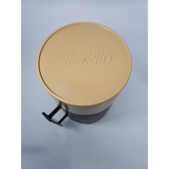 Aladdin Wide Mouth Vintage 1970's Brown Tan Insulated  Food Storage Container - Picture 6 of 13